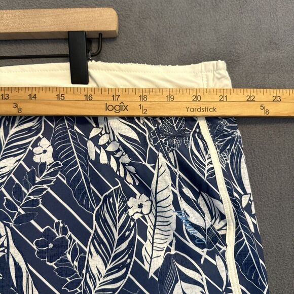 Johnnie-O Board Tiwi Board Short Swim Trunks Mens 2XL XXL Blue Floral Lined - Picture 8 of 15